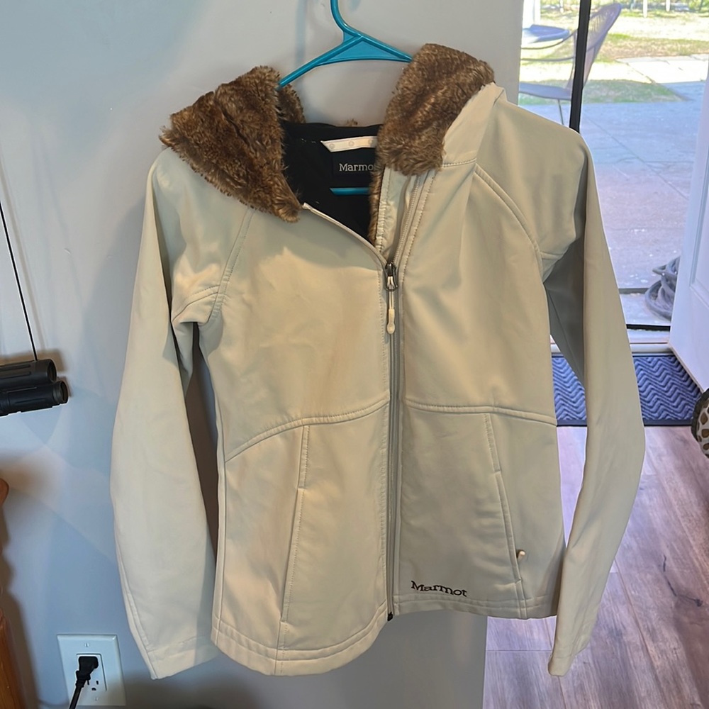 Fleece lined marmot zip up jacket